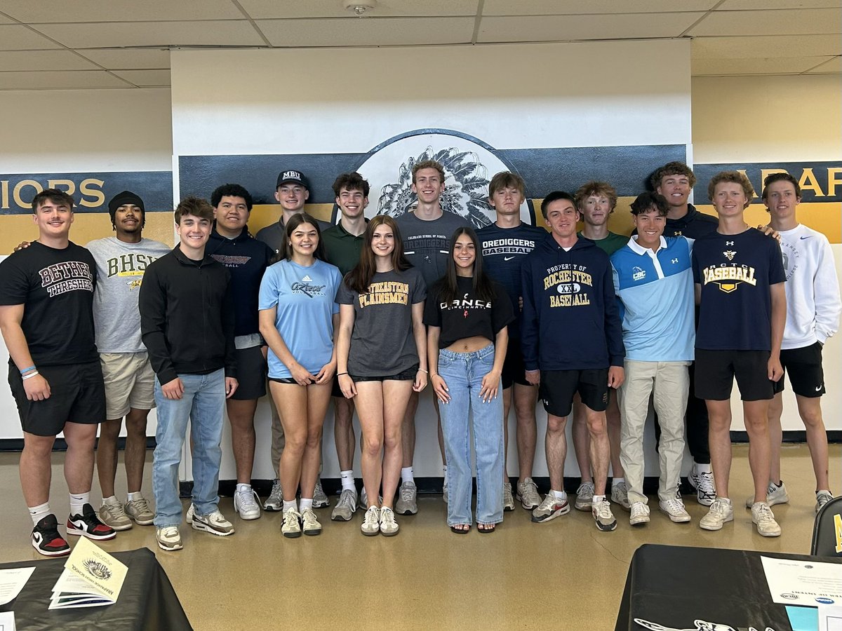 Congrats to these 17 student athletes who made the commitment to compete at the collegiate level.  That makes 38 athletes in the Class of 2025!  #SpringSigningDay