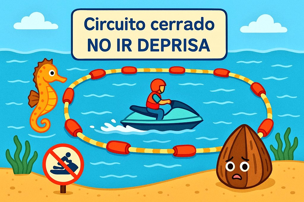 Nuestro Mar Menor de l@s Niñ@s (@nuestromarmenor) on Twitter photo Nacras, caballitos y otras especies de flora y fauna del Mar Menor necesitan espacios y momentos de tranquilidad para vivir:
🏍️Sin ruido
⛽Sin aceites
🚤Sin acelerones
👥Sin masificación
🍹Sin fiestas
Circuito cerrado de motor y vigilancia <a href="/guardiacivil/">Guardia Civil</a> <a href="/policia/">Policía Nacional</a>
¡Por favor! Nacras, caballitos y otras especies de flora y fauna del Mar Menor necesitan espacios y momentos de tranquilidad para vivir:
🏍️Sin ruido
⛽Sin aceites
🚤Sin acelerones
👥Sin masificación
🍹Sin fiestas
Circuito cerrado de motor y vigilancia <a href="/guardiacivil/">Guardia Civil</a> <a href="/policia/">Policía Nacional</a>
¡Por favor!