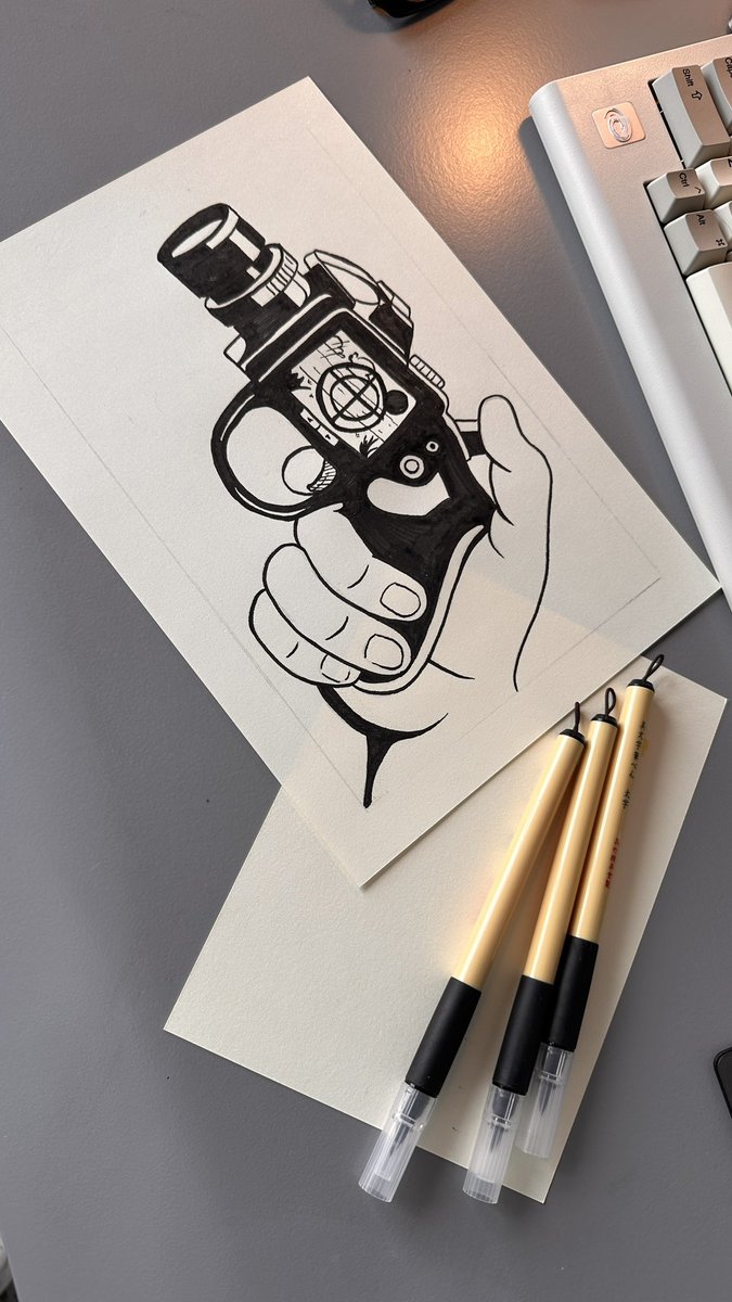 Pen and paper. 

Getting the right shot.