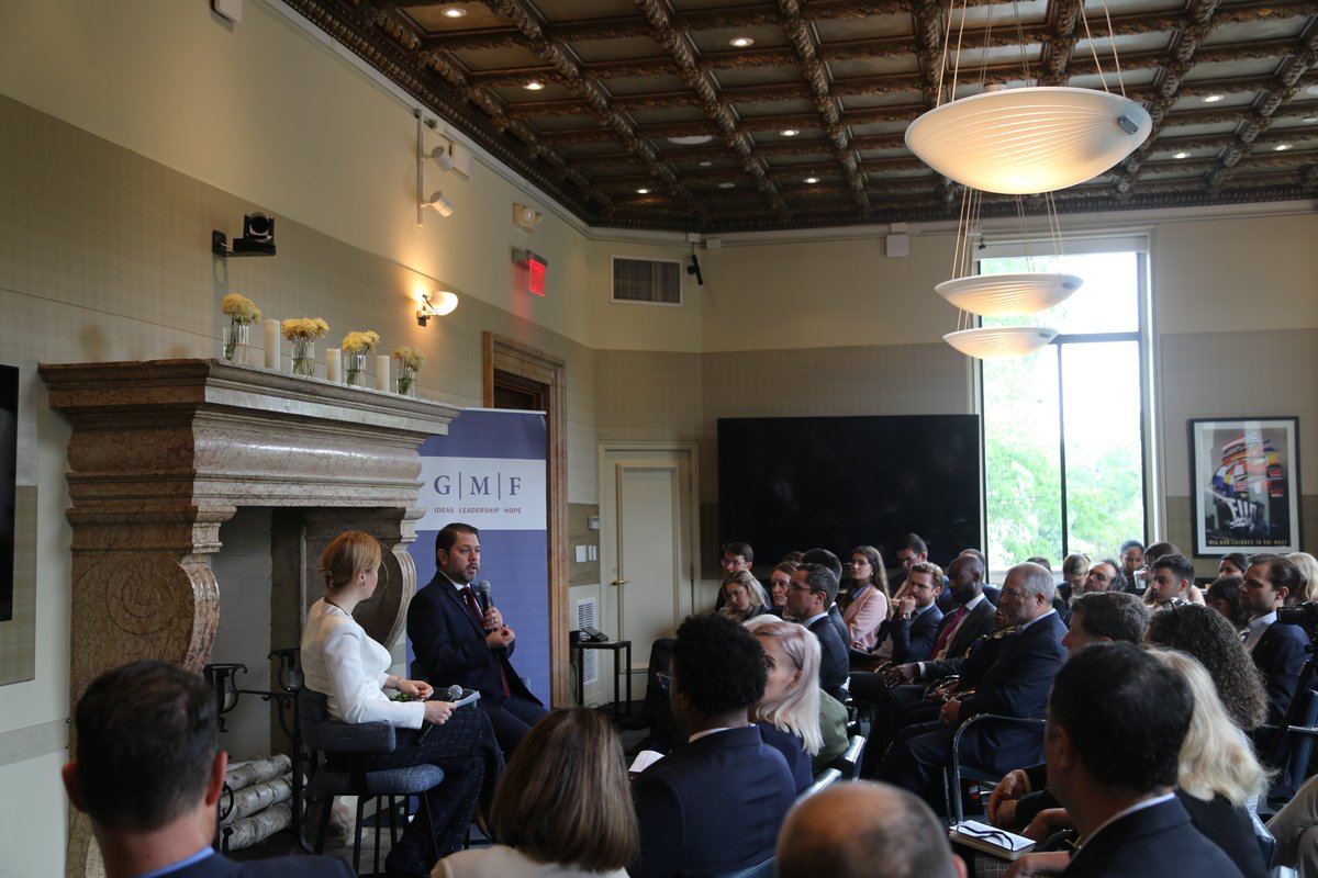 German Marshall Fund (@gmfus) on Twitter photo During the event, Senator Gallego & GMF president <a href="/AdeHoopScheffer/">Alexandra de Hoop Scheffer</a> discussed the future of transatlantic cooperation, security & economics.
🇬🇷The Philon Lecture series, generously supported by Phokion Potamianos, honors the career of Greek Ambassador Alexander Philon. During the event, Senator Gallego & GMF president <a href="/AdeHoopScheffer/">Alexandra de Hoop Scheffer</a> discussed the future of transatlantic cooperation, security & economics.
🇬🇷The Philon Lecture series, generously supported by Phokion Potamianos, honors the career of Greek Ambassador Alexander Philon.