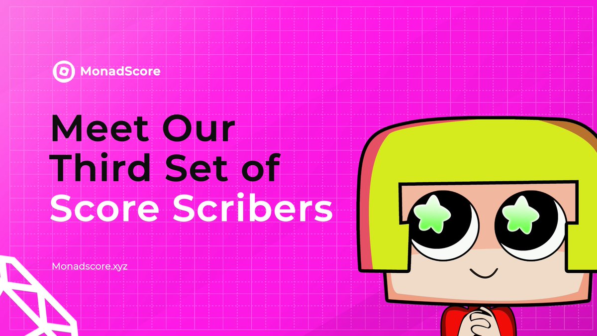 monadscores_xyz's tweet image. We’re pleased to spotlight the Third Wave of Score Scribers  individuals making meaningful contributions to the conversation around decentralized reputation.

Through thoughtful insights and consistent engagement, they continue to advance the vision of Monadscore and strengthen…