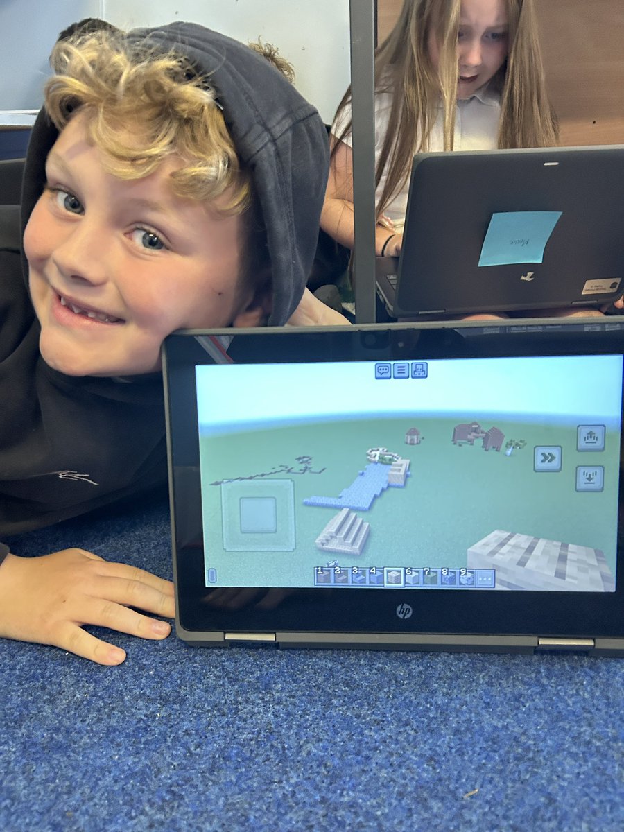 P3/4 are loving symmetry this week! 
Yesterday for outdoor learning we took notes of what we liked about our playground and presented it this afternoon. Lots of children becoming confident using Minecraft Education also 😁 <a href="/ThornliePS/">Thornlie</a>