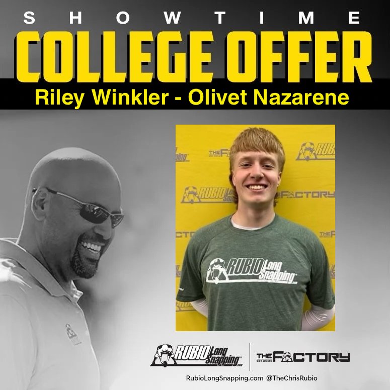 SHOWTIME!!!

Rubio Long Snapper &amp; TOP 12 Camp Invitee Riley Winkler (MI, 2026) has picked up an offer to…

rubiolongsnapping.com/player-ranking…

#RubioFamily | #ToeTheLine