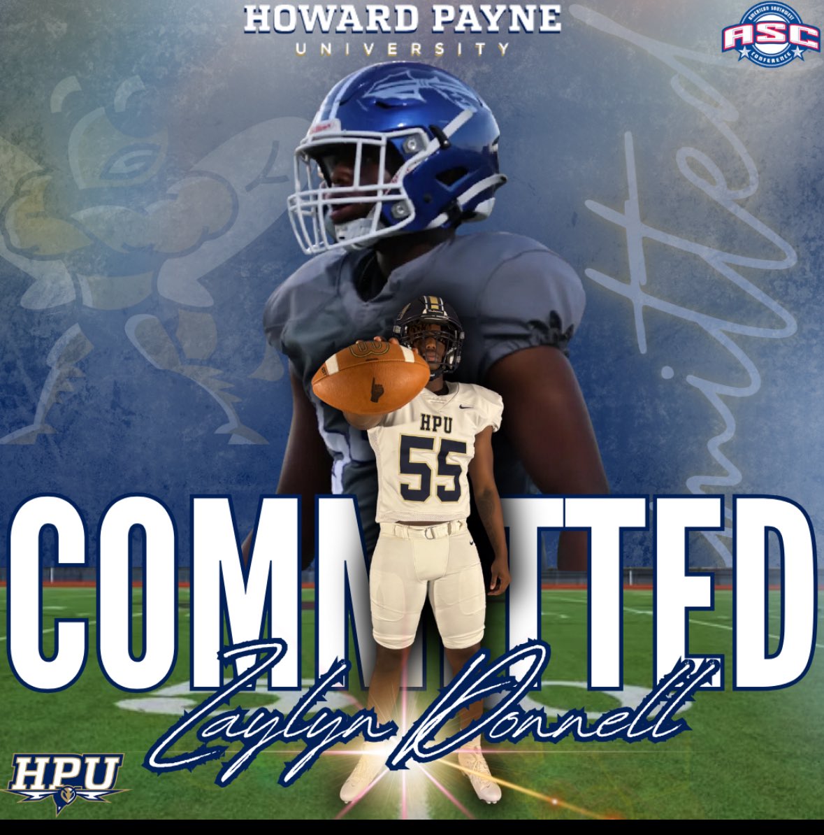 Zaylyn (@zaydonnellthe1) on Twitter photo Committed
University of Howard Payne
<a href="/CoachGipson11/">Coach Gipson</a> <a href="/CoachRCollins/">Coach Reed Collins</a> <a href="/HPUFootball/">Howard Payne University Football</a> <a href="/pgould1995/">Paul Gould</a>
#AGTG #HPU #StingEm Committed
University of Howard Payne
<a href="/CoachGipson11/">Coach Gipson</a> <a href="/CoachRCollins/">Coach Reed Collins</a> <a href="/HPUFootball/">Howard Payne University Football</a> <a href="/pgould1995/">Paul Gould</a>
#AGTG #HPU #StingEm