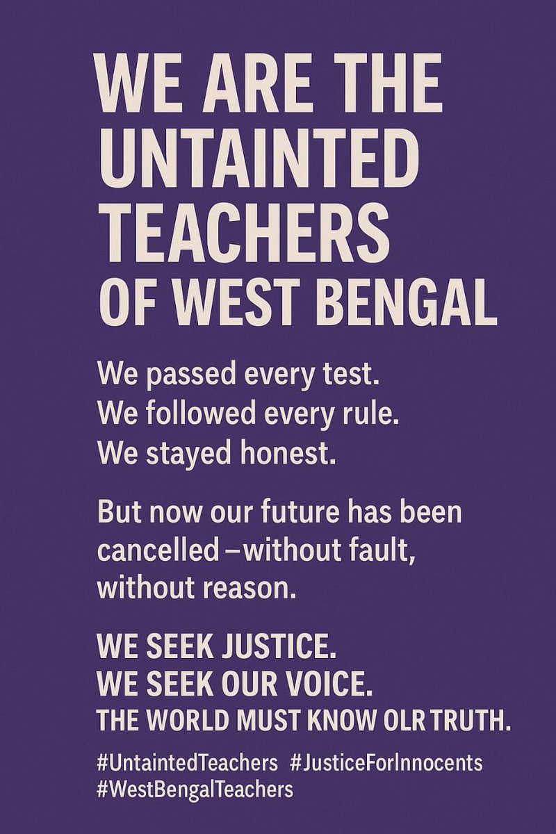 TaimurH97066829's tweet image. #SaveUntaintedTeachersWbssc2016
@rashtrapatibhvn
