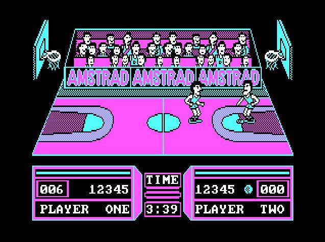 SpritePixel's tweet photo. Basket Máster de Dinámic, un juegazo super divertido que lo jugué en mi Amstrad cpc 6128, partidos de 1 contra 1, con mates, ganchos, y robos. Buenos gráficos para aquella época. #dinamic #retrogamer #retrogames #Nostalgie #basketball https://t.co/BgztD4Lufa