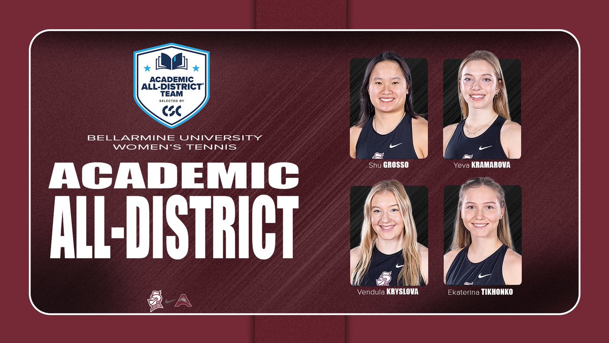 AWARDS | Four <a href="/BUKnightsWTenn/">Bellarmine Women's Tennis</a> players recognized on CSC Academic All-District Team

🎾⚔️

📰 athletics.bellarmine.edu/news/2025/5/14…
