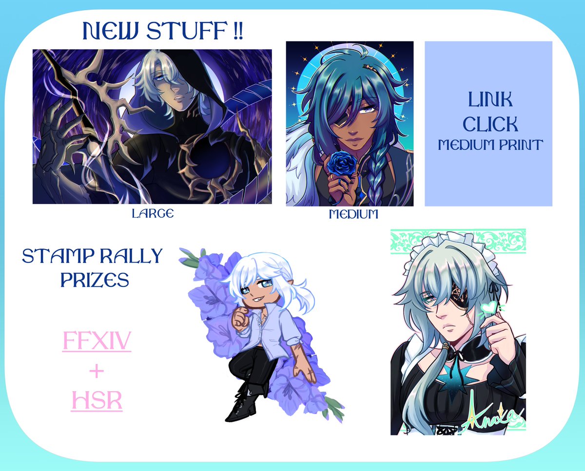 ShioriArts's tweet photo. ✦ Anime North Catalog ✦
I'll be tabling with @nagxia @ Table 304 this year✨ My first time in Canada and first Canadian con!!

✦ Cash, card (stripe), and paypal accepted (cash preferable)

ᵖˡᶻ ʸᵃᵖ ʷⁱᵗʰ ᵐᵉ ᵃᵇᵗ ˢʰⁱᵗ 💙

#AnimeNorth2025 #AnimeNorth https://t.co/KHh3C77yta