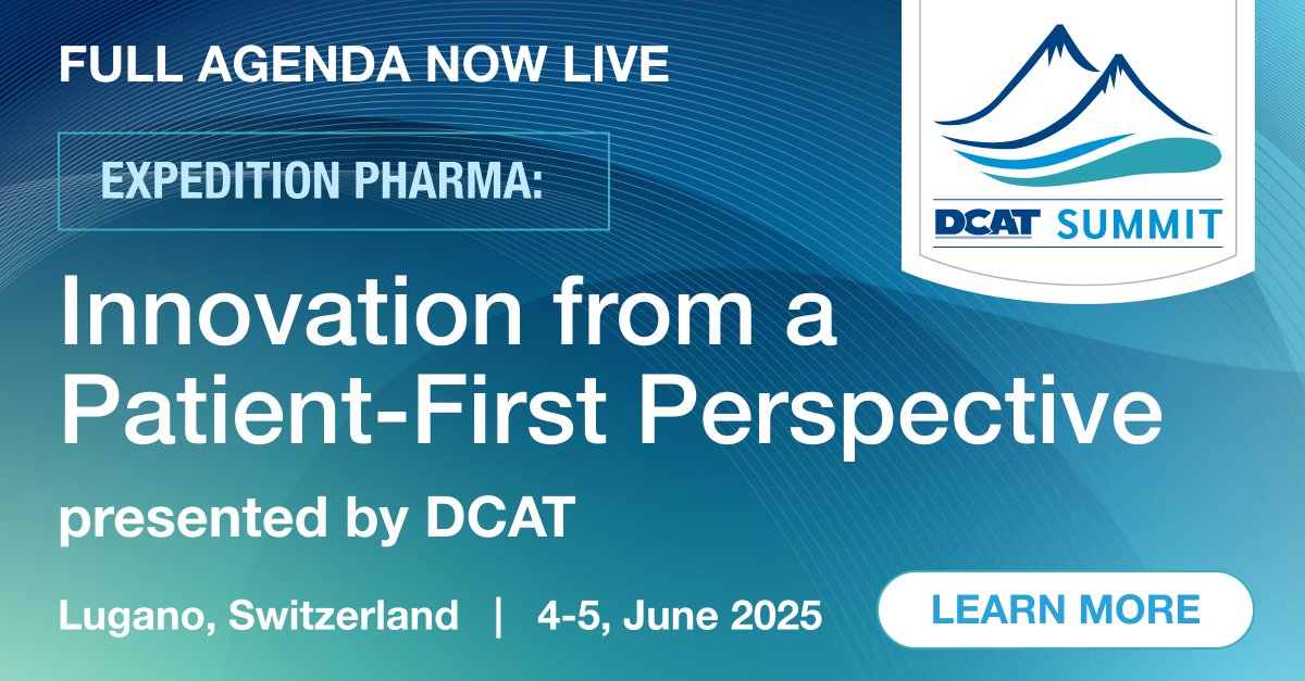 🎟️ Register now—seats are filling fast!
🔗 dcat.org/luganosummit/

Join global bio/pharma leaders in Lugano for two transformative days of strategy, innovation, and connection.

Don’t miss your chance to be part of the conversations shaping the future of our industry.
