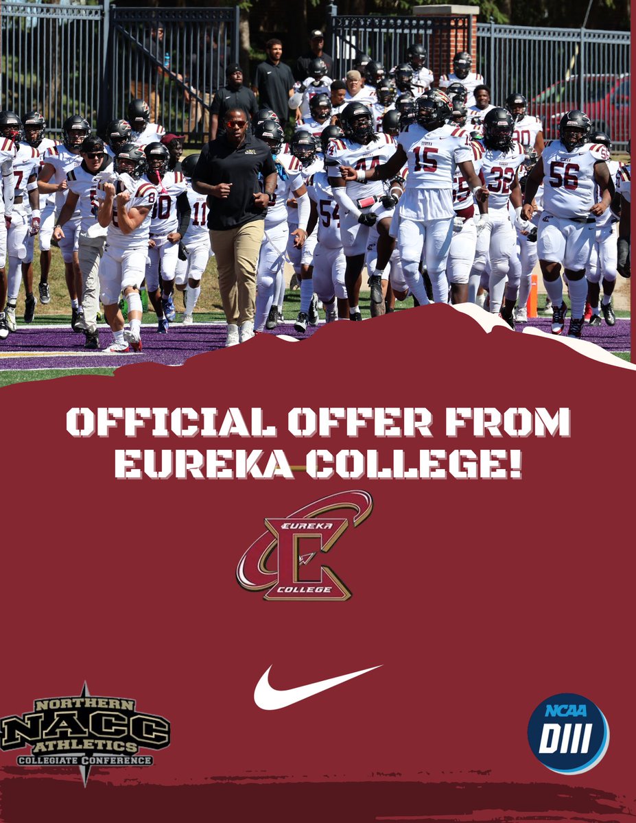 After a great conversation with <a href="/Coach_Ramces/">Coach Ramces</a> i’m blessed to have received an offer from Eureka College !! 

<a href="/GolemanFootball/">Goleman Football</a> <a href="/LawrenceBl83397/">New Blustein Recruiting</a> <a href="/ACribeiro3/">Ariel Cribeiro</a> <a href="/ECRDFootball/">Eureka College Football</a>