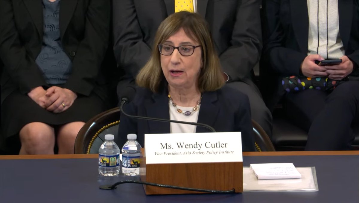 Asia Society Policy Institute (ASPI) (@asiapolicy) on Twitter photo In testimony before the House Foreign Affairs Subcommittee on East Asia and the Pacific, ASPI Vice President <a href="/wendyscutler/">Wendy Cutler</a> discussed her views on recent trade developments and emphasized that the US government’s structures must evolve to reflect shifts in the global economic In testimony before the House Foreign Affairs Subcommittee on East Asia and the Pacific, ASPI Vice President <a href="/wendyscutler/">Wendy Cutler</a> discussed her views on recent trade developments and emphasized that the US government’s structures must evolve to reflect shifts in the global economic