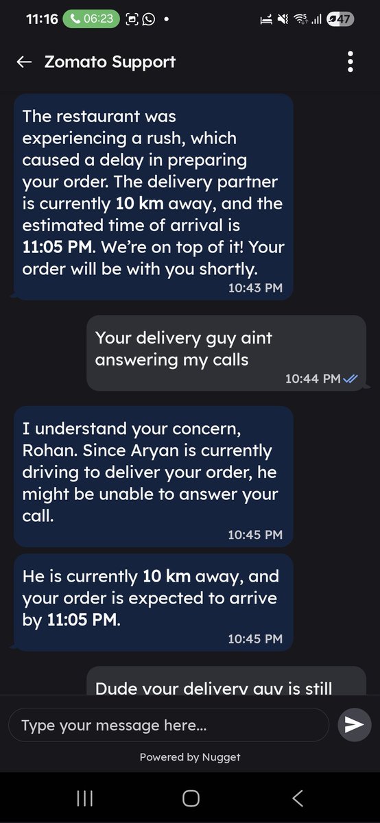 ManikRohan's tweet photo. @zomato @zomatocare @deepigoyal https://t.co/JSH8LDJcG5
