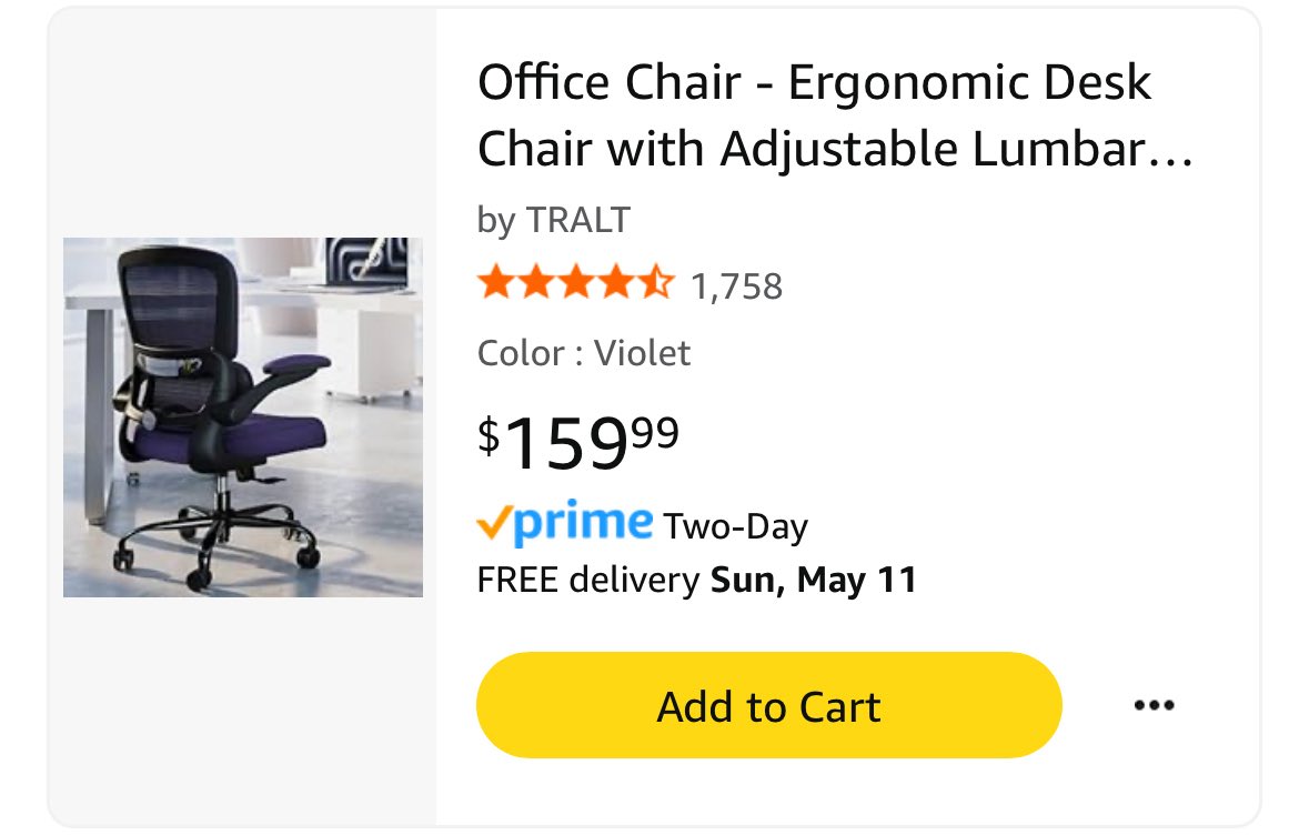 MrsBorges33's tweet image. My biggest dream item is also a new chair. Mine is 8 years old, wheels are falling off, exposed screws that scratch me, etc. It’s LITERALLY on its last legs. #newchair #dreamitem #clearthelist 

amazon.com/hz/wishlist/ls…