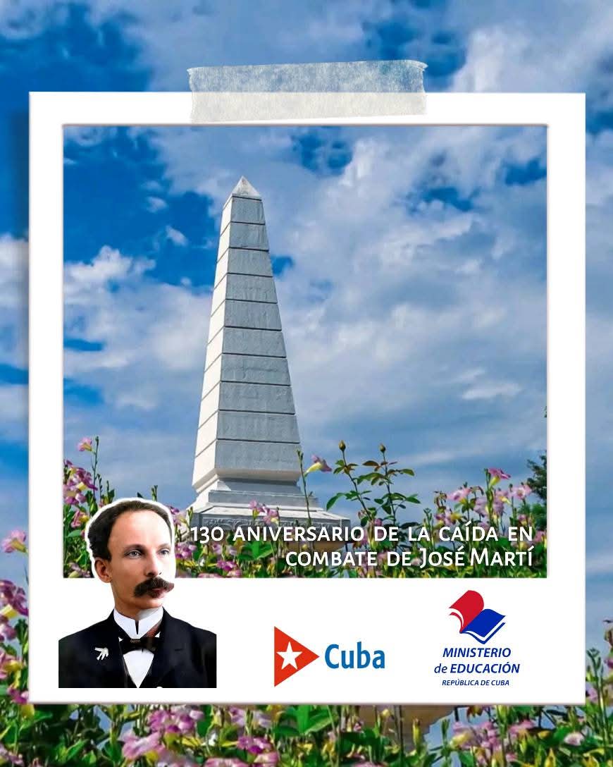 CubaMined's tweet photo. 🇨🇺 Desde el mismo sitio donde cayó en combate, 130 años atrás, se desarrollará el próximo 19 de mayo, el  Acto Nacional en conmemoración a la fecha y desde Dos Ríos, Jiguaní, Granma, les estaremos llevando todos los detalles. 
#DeCaraAlSol 
#CubaMined 
🇨🇺🇨🇺🇨🇺🇨🇺🇨🇺 https://t.co/AZwdFrz9VO