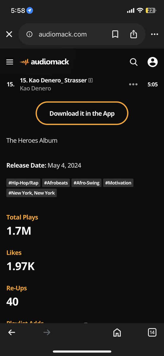 Drizilik’s Wait and See EP has surpassed 2 Million streams on Audiomack 🙌🐐

Fastest to do it, Did it in less than 4 months🔥With just 8 tracks 🤝🏿

Meanwhile International Uncleo dropped an Albumination more than 1 year ago with 15 tracks and its still hasn’t attain this ft 🤭