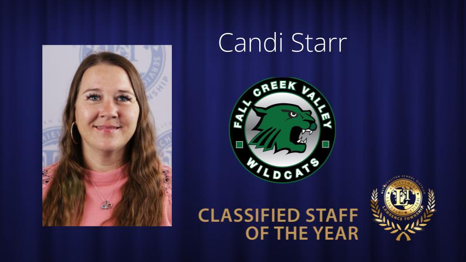 Congratulations to @fcvwildcats 2025 Classified Staff Member of the Year, Ms. Candi Starr! 🎉 #LTpride #COY