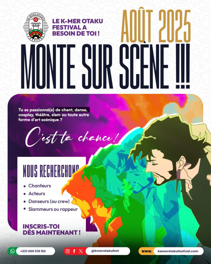 🎤 Appel aux talents !
Tu es artiste, performeur ou animateur ? Monte sur scène au KOF 2025 !

KPOP, JPOP, SLAM, CHANTEUR??? Ne rates pas l’occasion de prester devant de milliers de personnes et de faire briller ton talent ! #kpop #jpop #talent #hiphop #randomdance #KOF2025