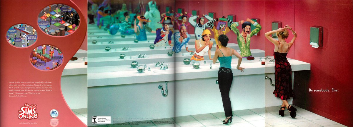 The Sims Online Ad - “Be somebody. Else.”