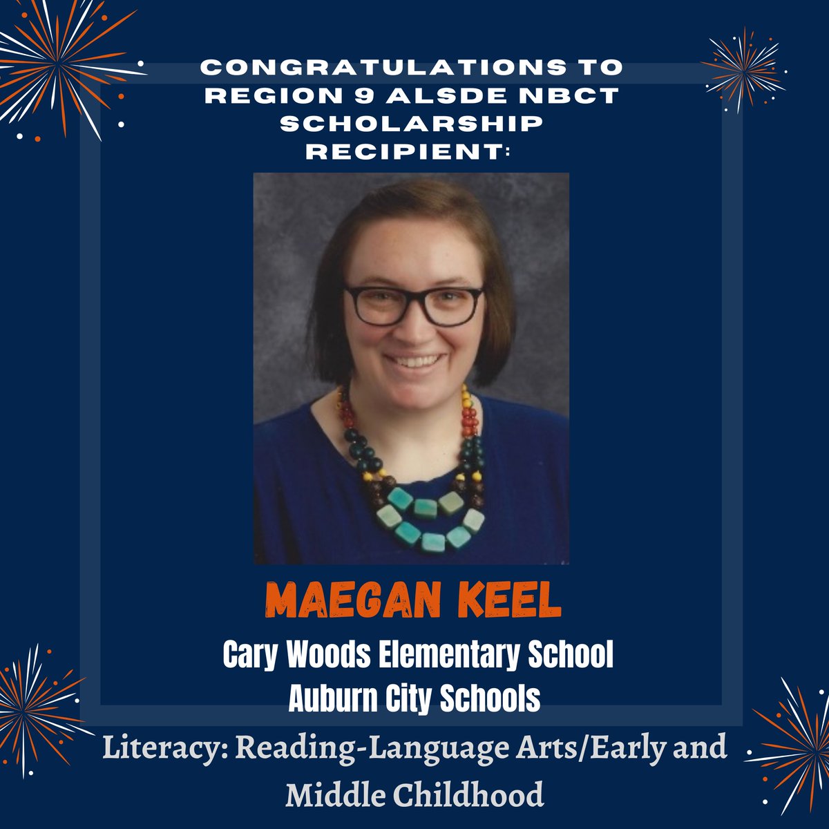 We are continuing to celebrate Region 9 educators who received the NBCT Scholarship! Meet Willonda Anderson of Bullock County Schools and Maegan Keel of Auburn City Schools. The future is bright for Region 9 students!