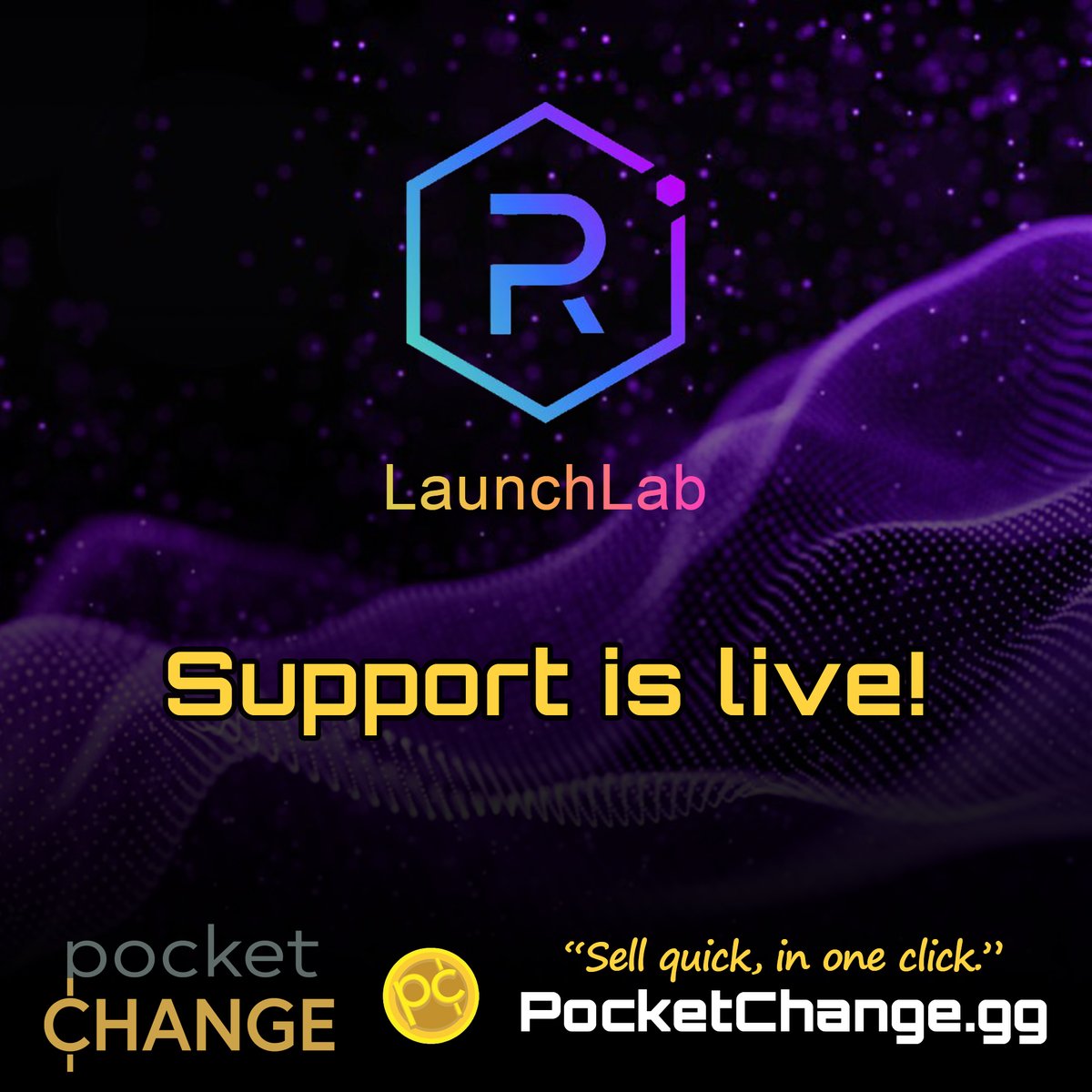 Pocket Change (@pocketchange_gg) on Twitter photo 🧪Fresh from the lab—Pocket Change now supports <a href="/RaydiumProtocol/">Raydium</a>’s LaunchLab tokens!
💸New coins getting dusted? No problem. Instantly sell all your LaunchLab bags at once for zero gas, thanks to our Agent.
🫰Clean up your wallet in 1 click at PocketChange.gg! 🧪Fresh from the lab—Pocket Change now supports <a href="/RaydiumProtocol/">Raydium</a>’s LaunchLab tokens!
💸New coins getting dusted? No problem. Instantly sell all your LaunchLab bags at once for zero gas, thanks to our Agent.
🫰Clean up your wallet in 1 click at PocketChange.gg!