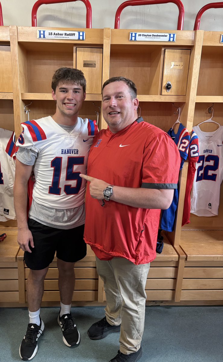 Asher Ratliff (@asherratliff15) on Twitter photo Blessed to have received an offer from <a href="/HanoverFTBL/">Hanover Football</a>, had a great time at the campus!
<a href="/MTHEO12/">Matt Theobald</a> <a href="/DogPackFB/">Columbus North FB</a> <a href="/_CoachTeague_/">Luke Teague</a> <a href="/Coach_Haston/">Logan Haston</a> <a href="/DreScruggs_/">D'Andre Scruggs</a> <a href="/PrepRedzoneIN/">Prep Redzone Indiana</a> Blessed to have received an offer from <a href="/HanoverFTBL/">Hanover Football</a>, had a great time at the campus!
<a href="/MTHEO12/">Matt Theobald</a> <a href="/DogPackFB/">Columbus North FB</a> <a href="/_CoachTeague_/">Luke Teague</a> <a href="/Coach_Haston/">Logan Haston</a> <a href="/DreScruggs_/">D'Andre Scruggs</a> <a href="/PrepRedzoneIN/">Prep Redzone Indiana</a>
