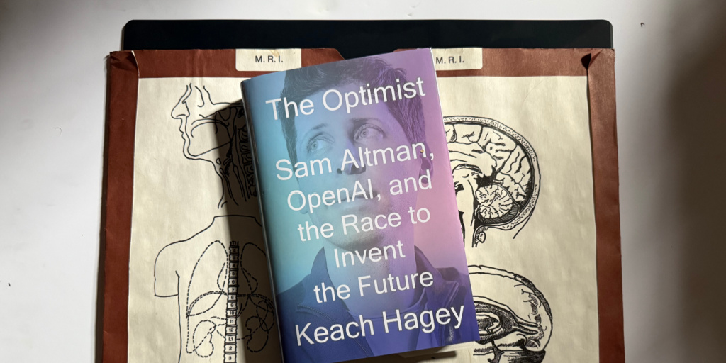 THE OPTIMIST: Sam Altman, OpenAI &amp; the Race to Invent the Future by <a href="/WSJ/">The Wall Street Journal</a>'s <a href="/keachhagey/">keachhagey</a> lands 5/20. I was honored to help research as she wrote a modern epic &amp; pried open the head of one of today's most consequential figures. Have a look—it's wild! a.co/d/fBWXfGO