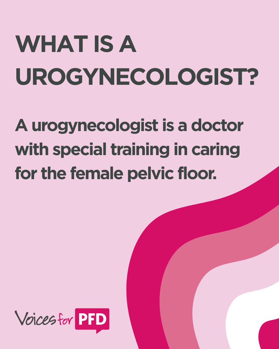 Voices for PFD (@voicesforpfd) on Twitter photo #KnowYourPelvicFloor | A urogynecologist is a doctor with special training in caring for the female pelvic floor. They’re experts in diagnosing and treating pelvic floor disorders (PFDs) like urinary leakage, prolapse, and overactive bladder. <a href="/FDAWomen/">FDAWomen</a>
voicesforpfd.org/about/what-is-… #KnowYourPelvicFloor | A urogynecologist is a doctor with special training in caring for the female pelvic floor. They’re experts in diagnosing and treating pelvic floor disorders (PFDs) like urinary leakage, prolapse, and overactive bladder. <a href="/FDAWomen/">FDAWomen</a>
voicesforpfd.org/about/what-is-…