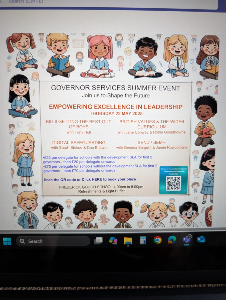 North Lincolnshire Governors, it’s not too late to book on our brand new Summer training event…we can’t wait to see you all next week 🙂