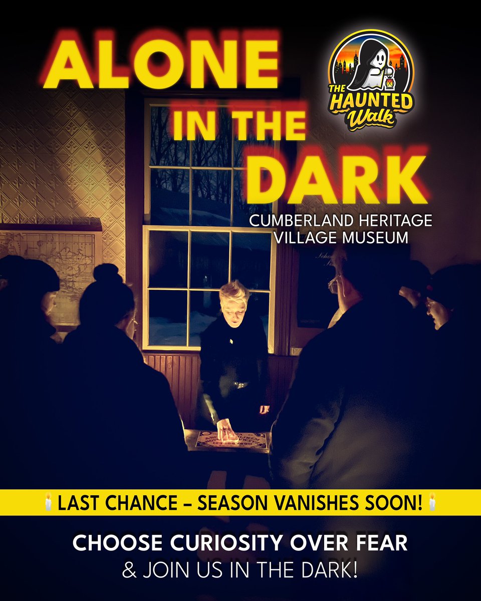 FINAL WEEKEND! Last call for the Brave, the Curious, and Those Who Seek the Truth. 🔦 #ottawa

🎟️ hauntedwalk.com/experience/alo…