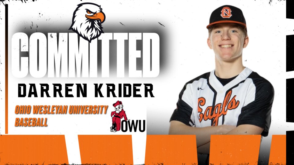 Darren Krider will be playing outfield for the baseball team at Ohio Wesleyan University. Darren plans to major in finance.