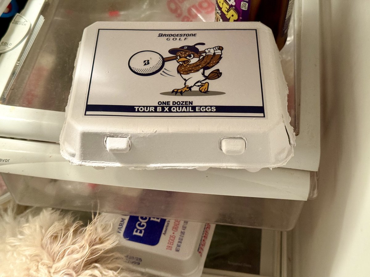Bridgestone Golf going Big Game Quail for the PGA Championship at Quail Hollow

The new limited edition Quails Kit includes a dozen Quail Tour B X golf balls in an egg carton, trading cards, custom ball marker, and cap.

And did you know the USGA says storing golf balls in the