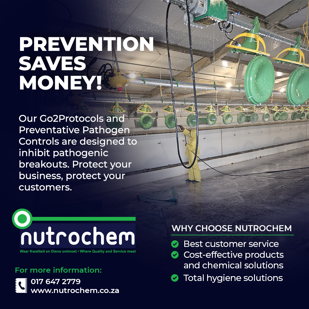 Nutro_Chem's tweet image. Prevention saves money! Our Go2Protocols and Preventative Pathogen Controls are designed to inhibit pathogenic breakouts. Protect your business, protect your customers. Visit us online: nutrochem.co.za #PathogenControl #NutroChemProtection