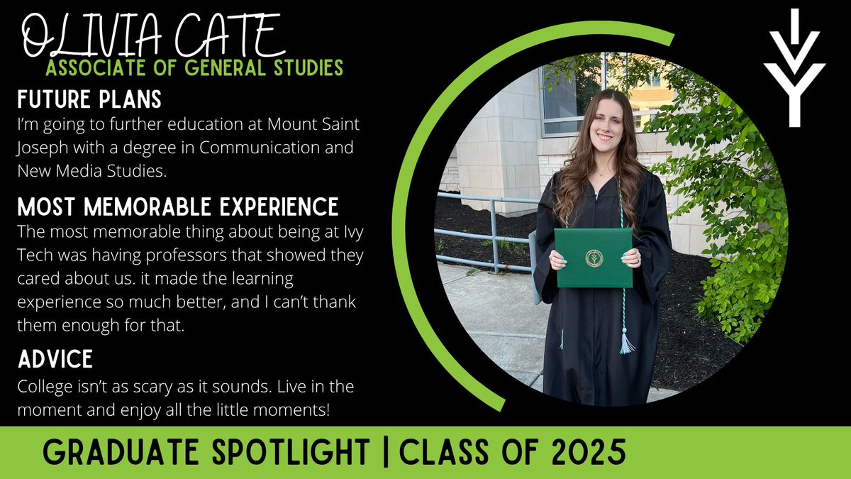 IvyLburgBville's tweet image. #IvyTechGrad #Graduation25 #GradSpotlight #IvyGrad #ReadyToLaunch