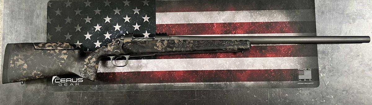 Custom 204 Ruger we just finished. Mack Bros receiver, #8 contour Lilja barrel, AG composites stock, Cerakoted carbon grey, TriggerTech diamond trigger. Swarovski Z5 scope will installed and load developed for it with 32gr V-Max. #bugholes