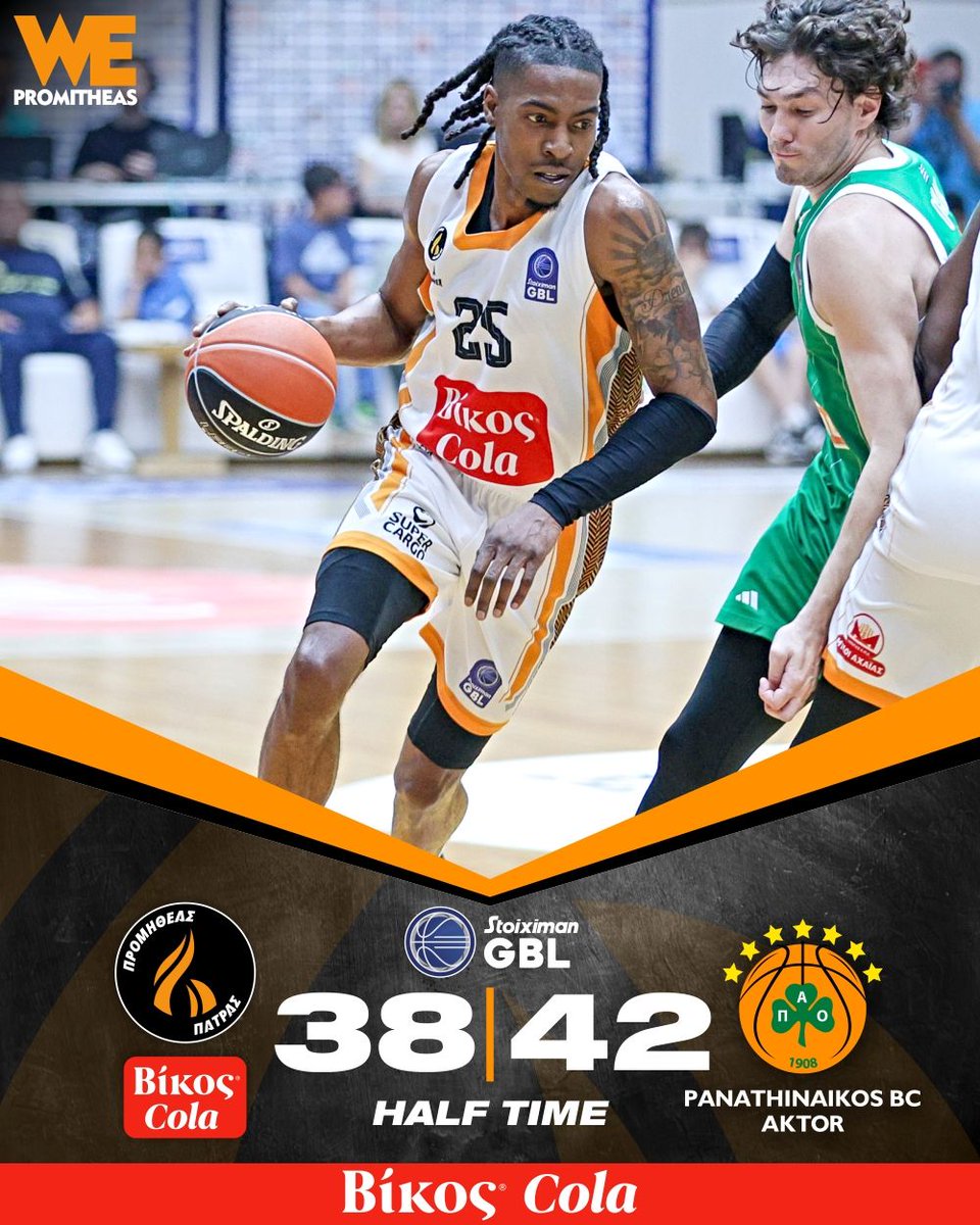 promitheasbc's tweet image. ⏳ Half Time
🇭 #promitheaspatras 38
🇦 @Paobcgr 42
🤝 Βίκος Cola
#promitheasbc #wepromitheas #StoiximanGBL #vikos #vikoscola #dipsagiavikoscola