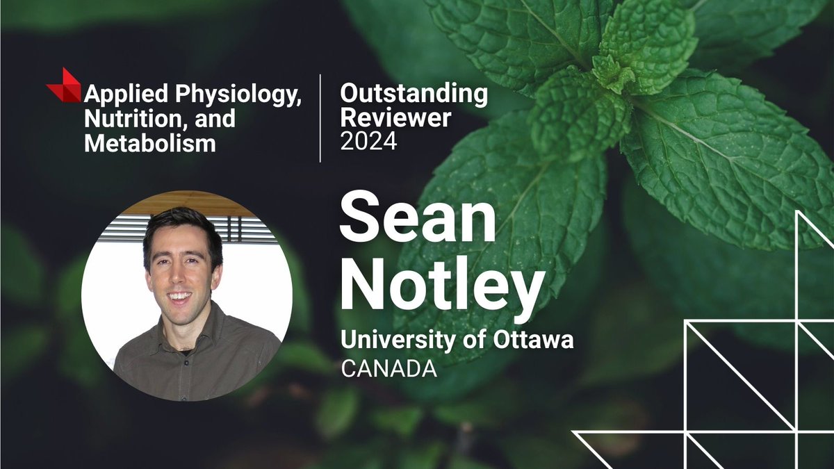 APNM Journal🏋️🍎 (@apnmjournal) on Twitter photo We’re proud to recognize and thank <a href="/seannotley/">Sean Notley</a> (<a href="/uOttawa/">Université d'Ottawa | University of Ottawa</a>) as one of our 2024 #OutstandingReviewers! 🌟
Our mission to help researchers enhance the rigour and relevance of their work relies on the expertise of our peer reviewers. Learn more ▶️ ow.ly/KcBo50VS1N3 We’re proud to recognize and thank <a href="/seannotley/">Sean Notley</a> (<a href="/uOttawa/">Université d'Ottawa | University of Ottawa</a>) as one of our 2024 #OutstandingReviewers! 🌟
Our mission to help researchers enhance the rigour and relevance of their work relies on the expertise of our peer reviewers. Learn more ▶️ ow.ly/KcBo50VS1N3