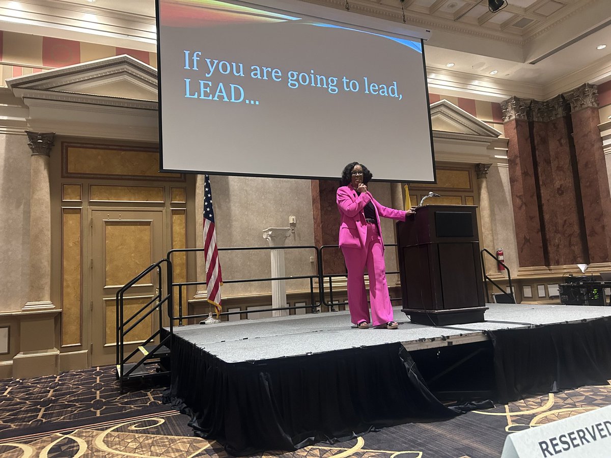 njapsa's tweet image. Spring Leadership Conference ‘25 is in full swing.  Dr. Linda Cliatt Wayman opening Keynote -“If you are going to lead, LEAD.”