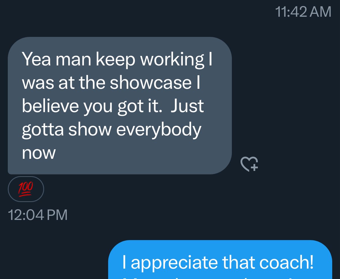 Appreciate the words of encouragement…motivation 💯