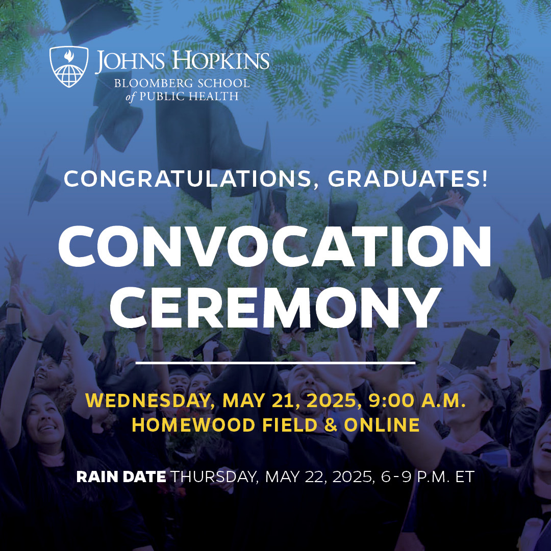 Protecting Health, and Saving Lives - Millions at a Time. Congratulations to the Class of 2025 graduates 🎓

#JHU2025

For all information regarding this year's convocation: publichealth.jhu.edu/academics/conv…