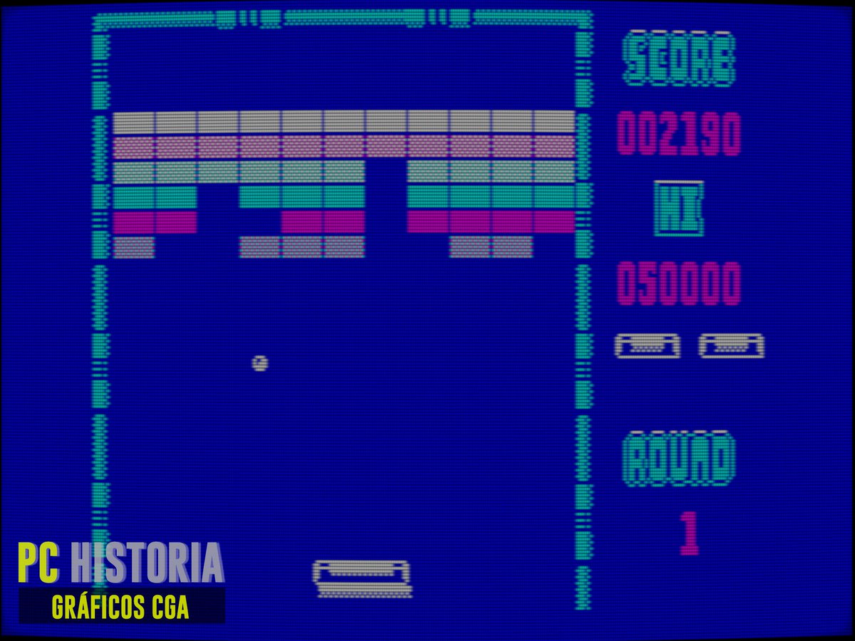 PC__Historia's tweet image. 🧱⚪ Arkanoid (@TAITO, 1986) llegó a #IBM #PC en 1987 de la mano de Malcolm J. Herd para #ImagineSoftware. Una conversión directa desde #ZXSpectrum, con gráficos #CGA y control por teclado. Fue la primera versión para PC, anterior a la de Novalogic.