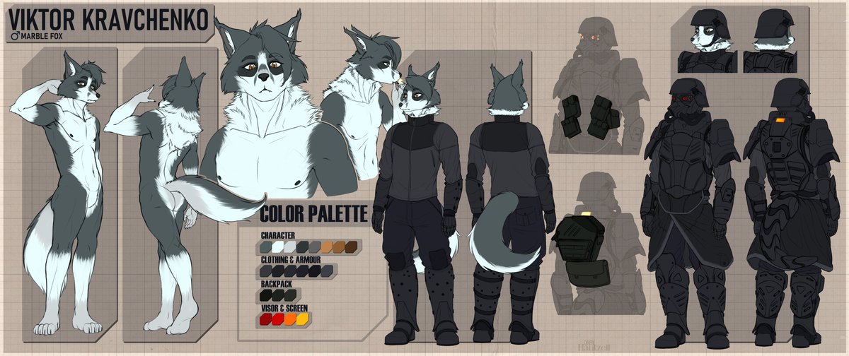 GrayHantzell's tweet photo. reff sheet commission for @YourFoxDied https://t.co/Kiqns7Dj8I