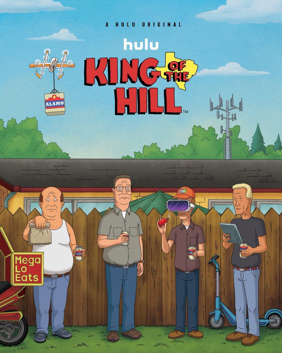 screentime's tweet photo. First poster for the ‘KING OF THE HILL’ revival series

Premiering this Summer on Hulu https://t.co/U28bqJIc23