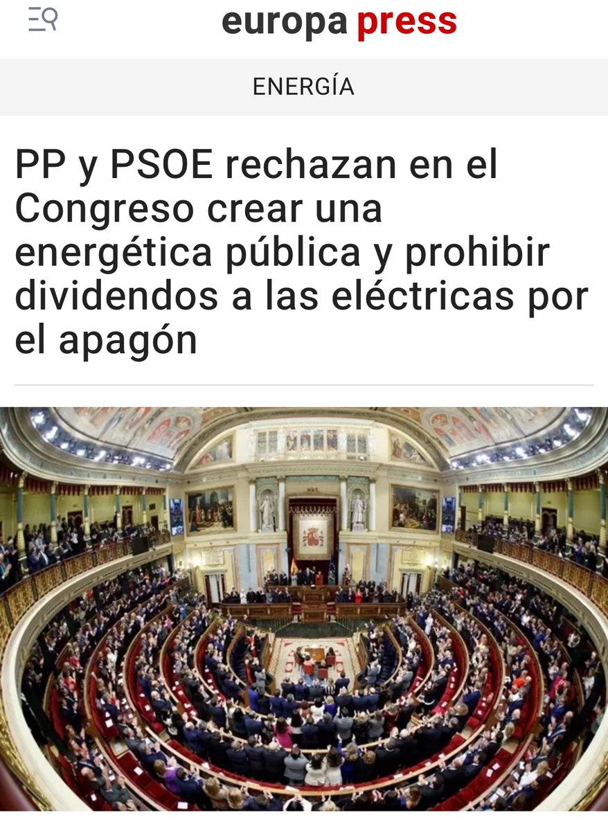 IreneMontero's tweet photo. PP y PSOE han votado en contra de nuestra propuesta de crear una empresa pública de energía

Ambos son responsables de las privatizaciones que nos han puesto en peligro al convertir en negocios nuestros derechos

Si las grandes empresas mandan más que el gobierno no es democracia https://t.co/qAloxXTJyD