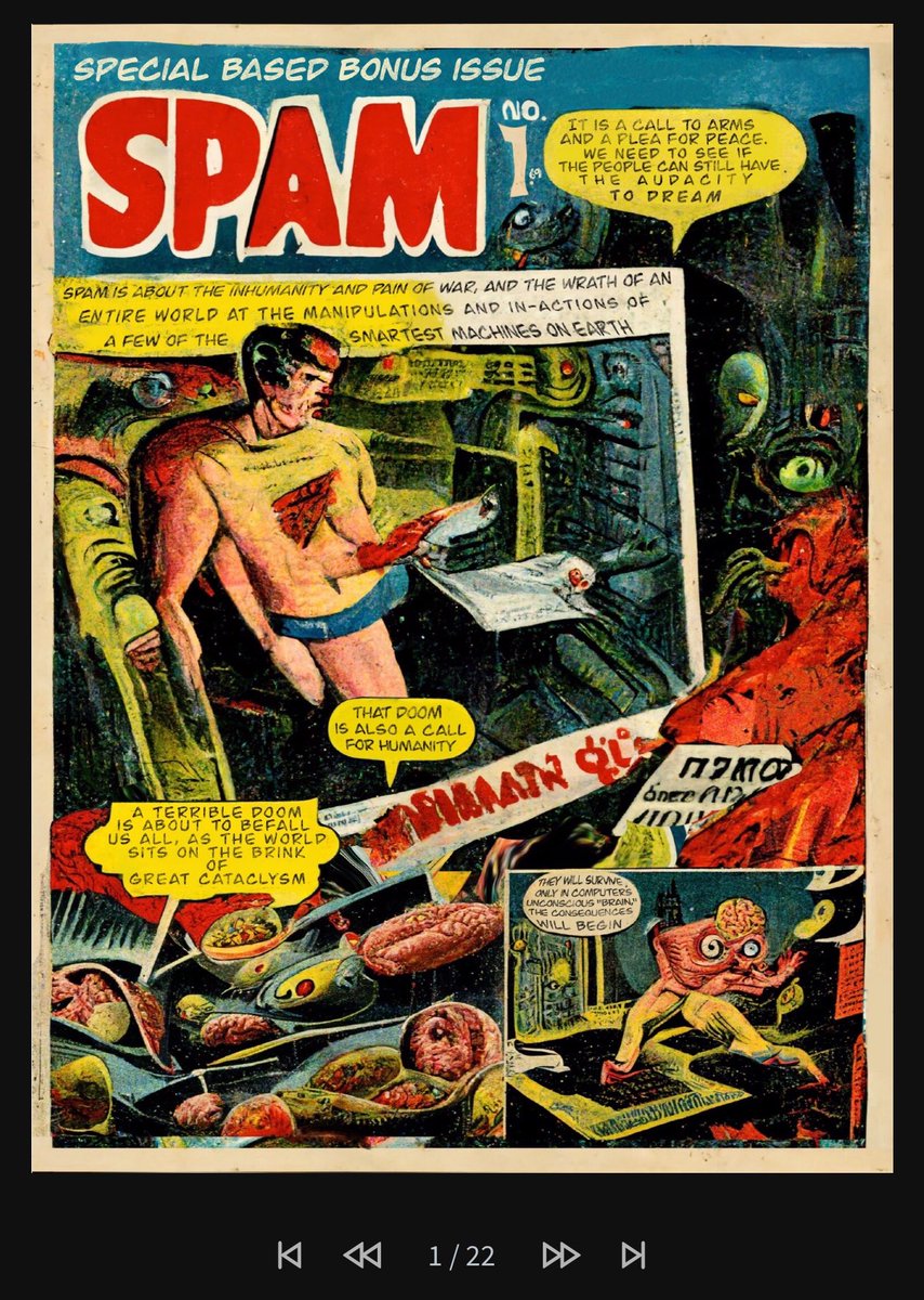 SPAM COMICS: Full Mega Dystopia Issue on <a href="/objktcom/">objkt.com</a> 

Only 4 Tez 
For 22 Pages of Ai Generated  Underground Comic Madness  

#objkt4objkt

objkt.com/tokens/KT1Qx7B…
