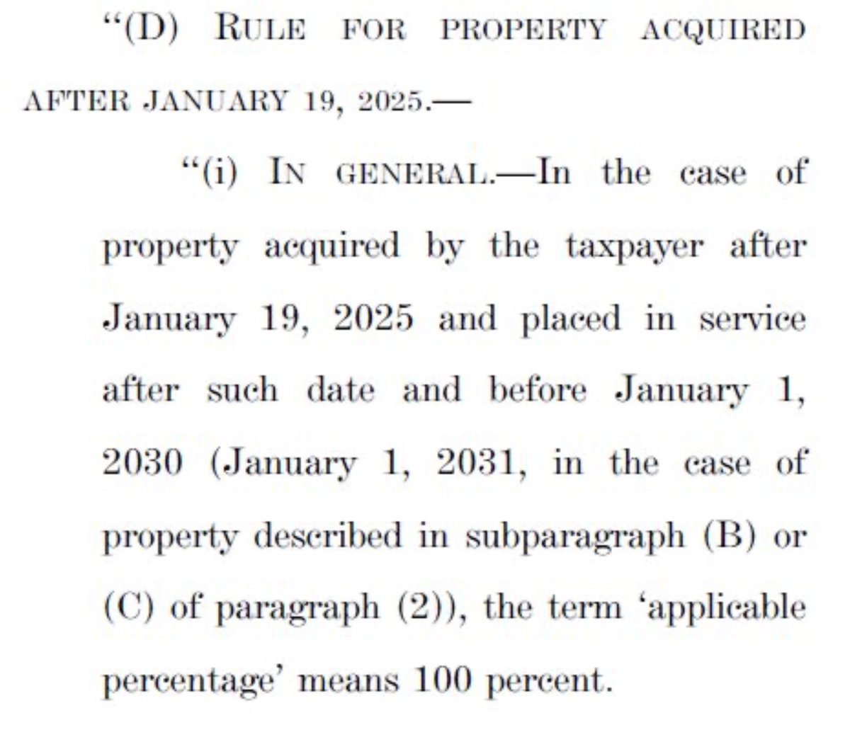 Big news for real estate investors: Trump is proposing 100% bonus depreciation for property acquired after Jan 19, 2025. That means you could write off the full purchase price in year one — a massive tax incentive.

Expect investor demand to spike and asset values to climb if