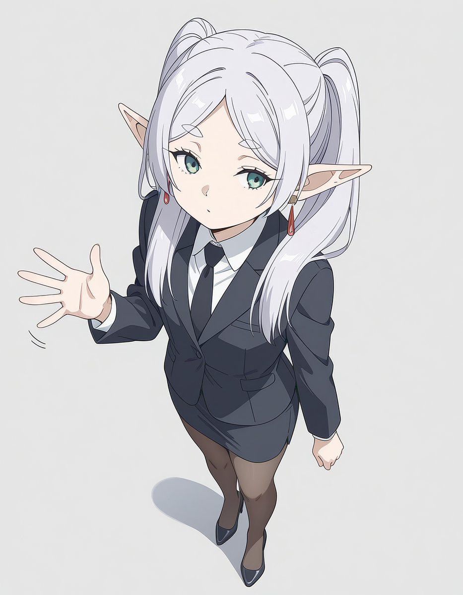 フリーレン「Suit Frierenスーツのフリーレン 」|pico wanのイラスト
