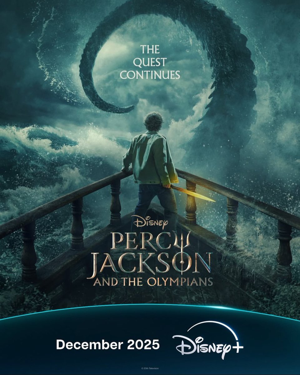 VEIO AI E EM ALTA QUALIDADE💥💥💥 percyseries em novo post no instagram juntamente com a disney plus, estreando em dezembro de 2025, o pôster da segunda temporada de pjo. Ansiosos semi-deuses?