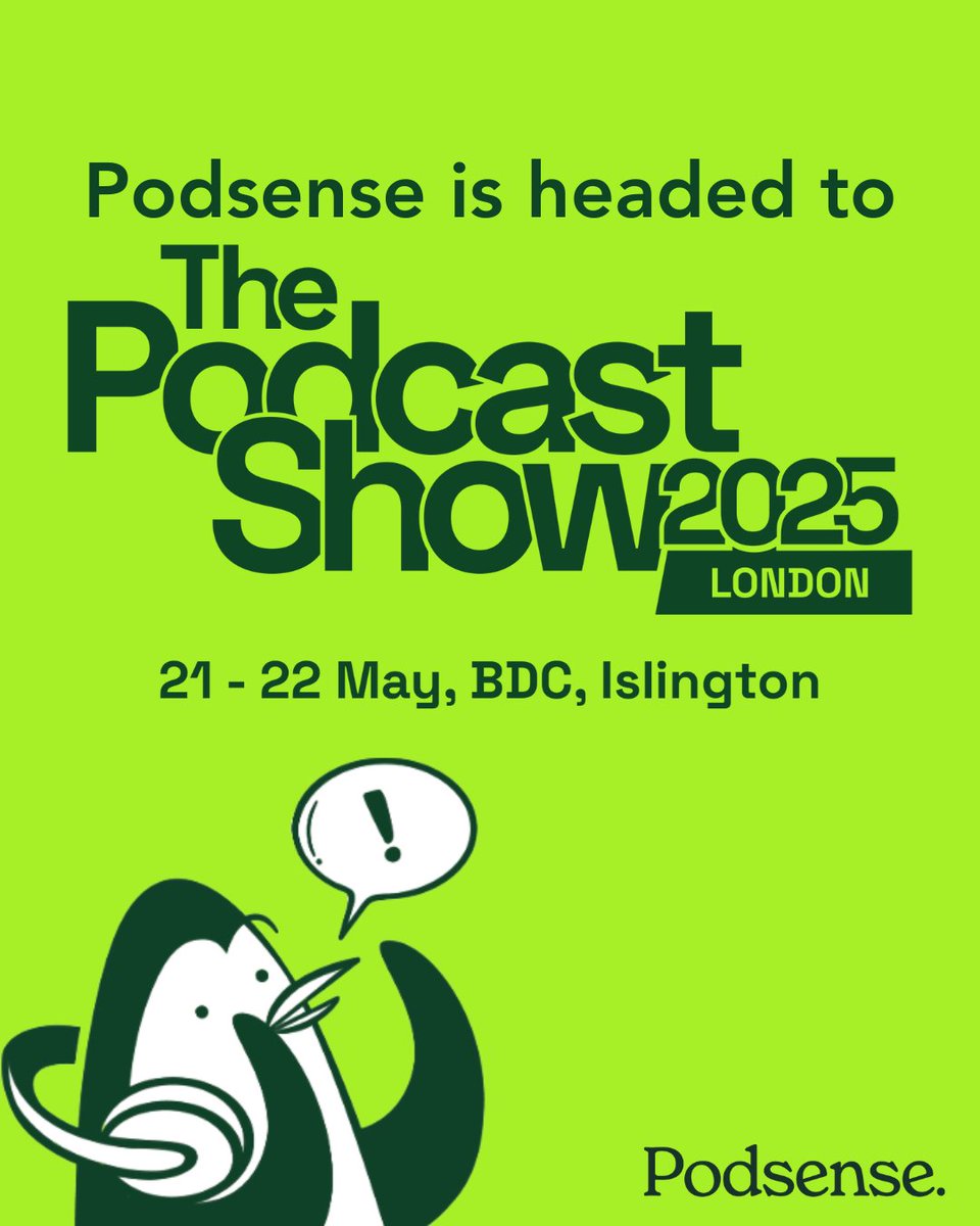 Heading to The Podcast Show in London next week? So are we.

We’re all about simple, scalable podcast monetization—no host switching, no tech headaches, full control.

Let’s meet up! We’re booking meetings now.

#thepodcastshow #podcastmonetization #podcasting #audioadvertising
