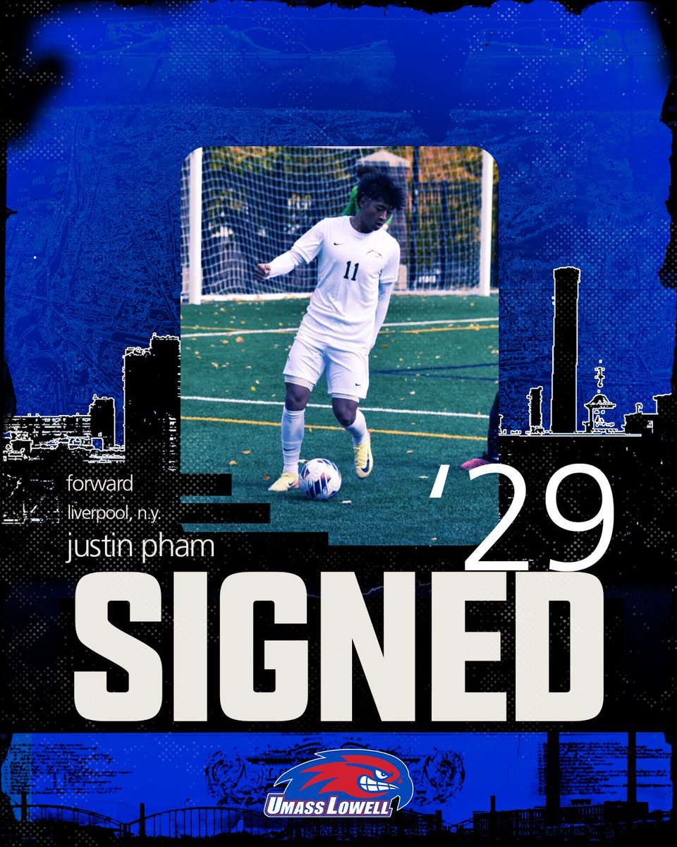 RiverHawkMSOC's tweet image. Adding some more experience to the squad 👊
Welcome to Lowell, Justin!
#UnitedInBlue | #AEMSOC
