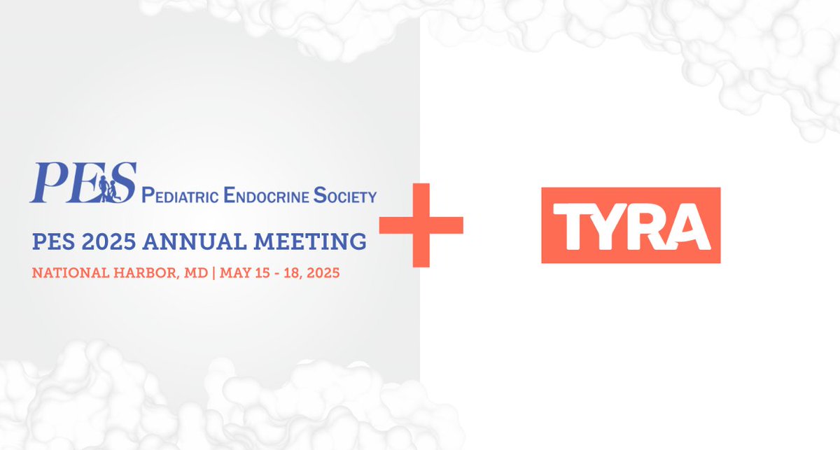 Tyra Biosciences (@tyrabiosciences) on Twitter photo 📣 Heading to PES 2025? <a href="/TyraBiosciences/">Tyra Biosciences</a> is excited to be there! Stop by our booth to learn more about our work.
🗓 May 15–18
#PES2025 #TyraBiosciences 📣 Heading to PES 2025? <a href="/TyraBiosciences/">Tyra Biosciences</a> is excited to be there! Stop by our booth to learn more about our work.
🗓 May 15–18
#PES2025 #TyraBiosciences